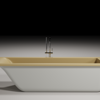 Прямоугольная ванна из литьевого мрамора Абель Классик 170x80